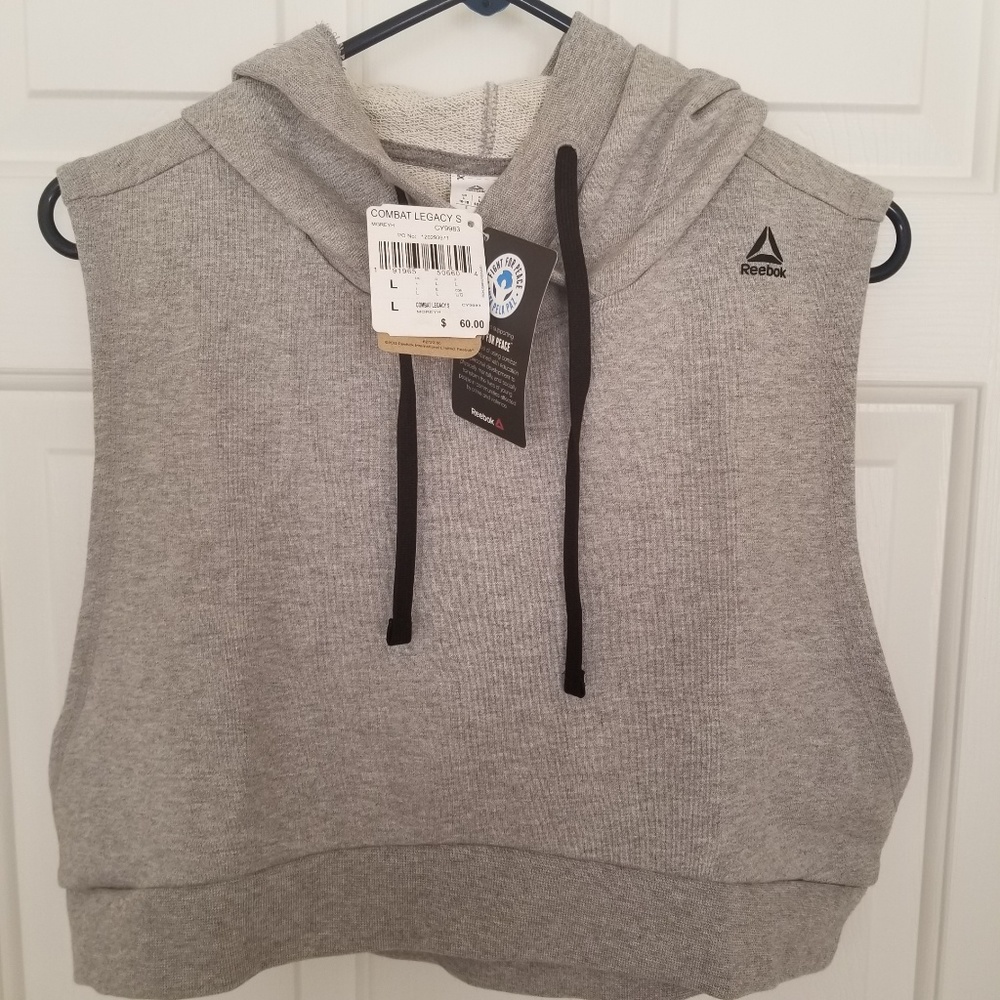 Very Nice Reebok Comat Legacy Sleeveless Hoodie - Picture 1 of 6